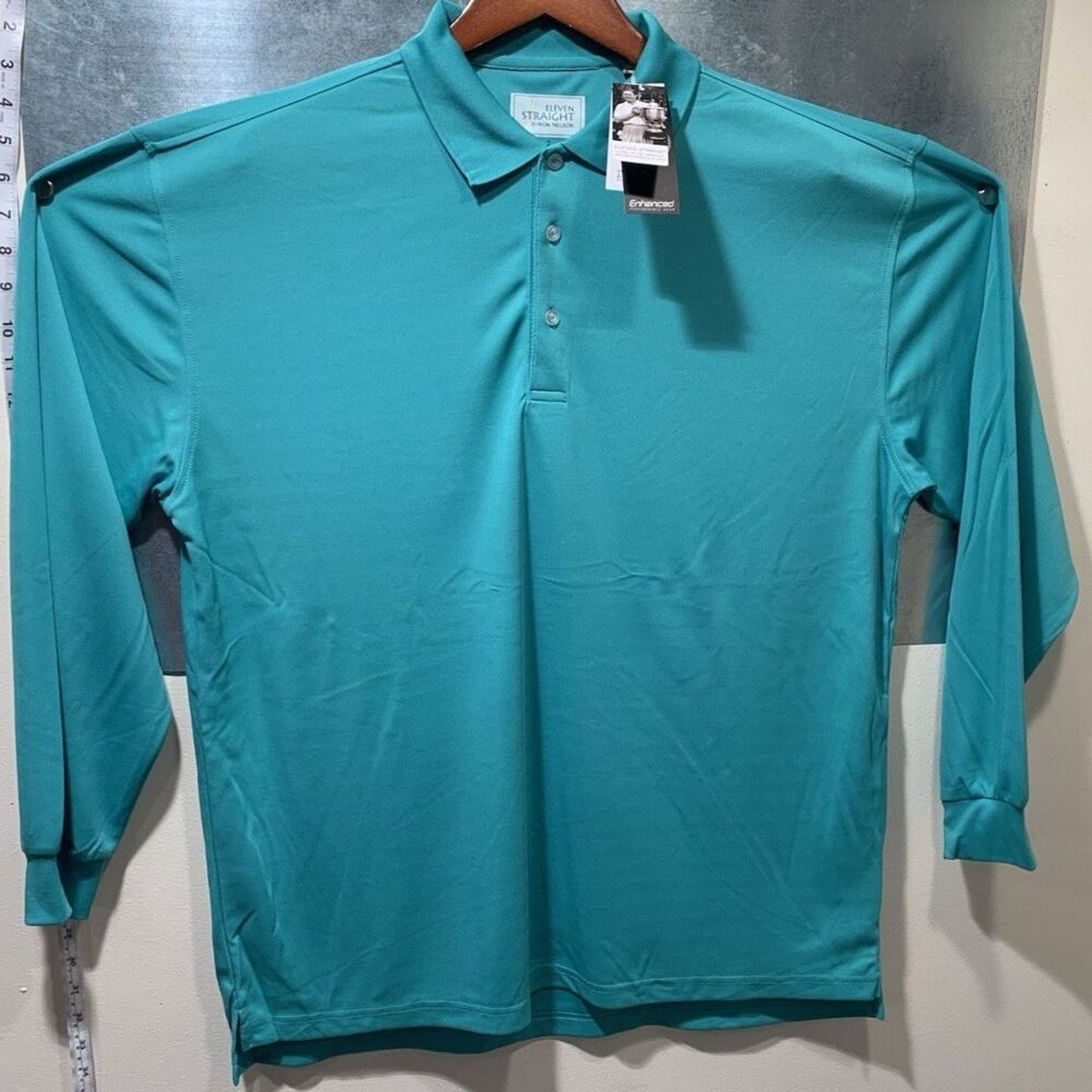 Golf Enhanced Performance UV Protection Button Polo Byron Nelson 11 Straight  XL - Picture 2 of 16